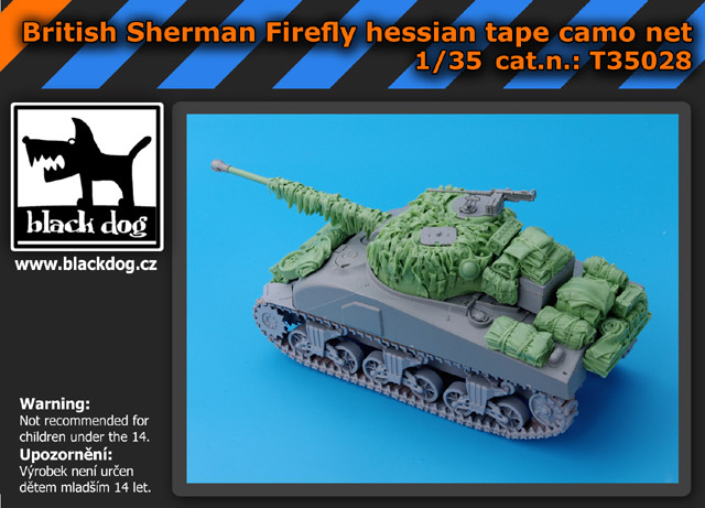 [사전 예약] T35028 1/35 British Sherman Firefly hessian tape camo net for Dragon