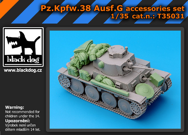 [사전 예약] T35031 1/35 Pz.Kpfw.38 Ausf.G accessories set for Dragon