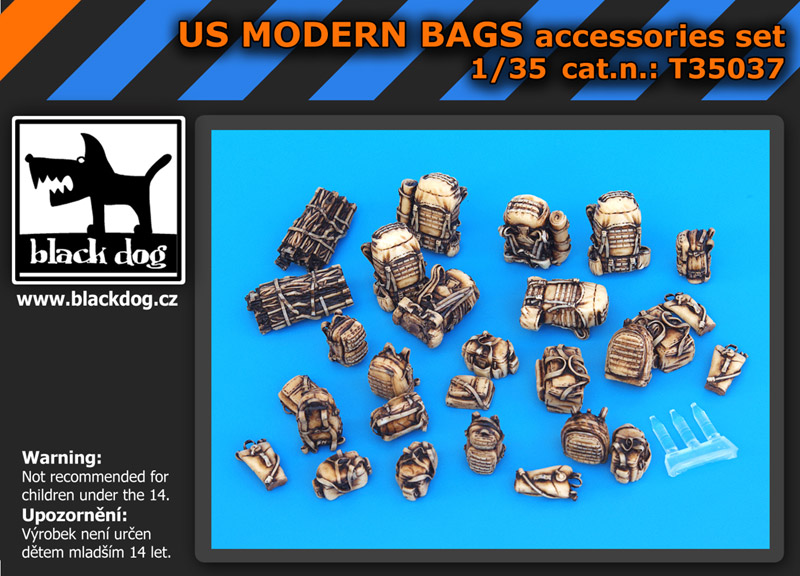 [사전 예약] T35037 1/35 US modern bags accessories set