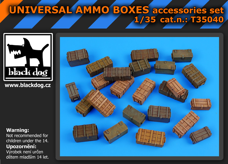 [사전 예약] T35040 1/35 Universal ammo boxes