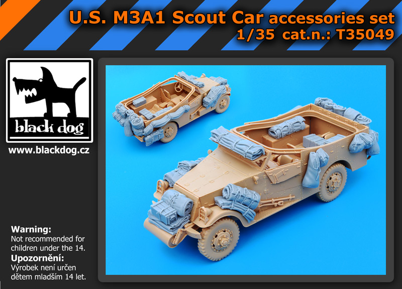 [사전 예약] T35049 1/35 US M3A1 Scout Car for Hobby Boss