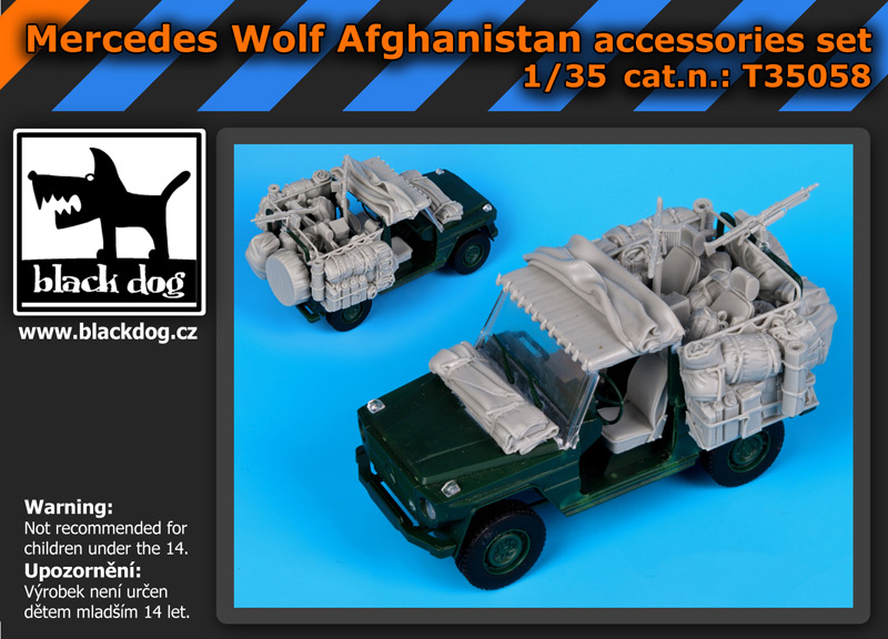 [사전 예약] T35058 1/35 Mercedes Wolf Afganistan accessories set for Revell