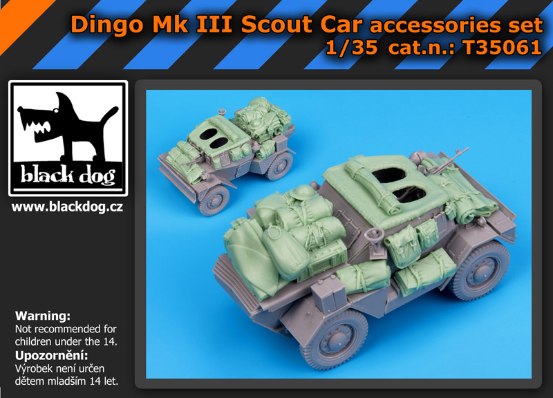[사전 예약] T35061 1/35 Dingo Mk III Scot car accessories set for Mini Art