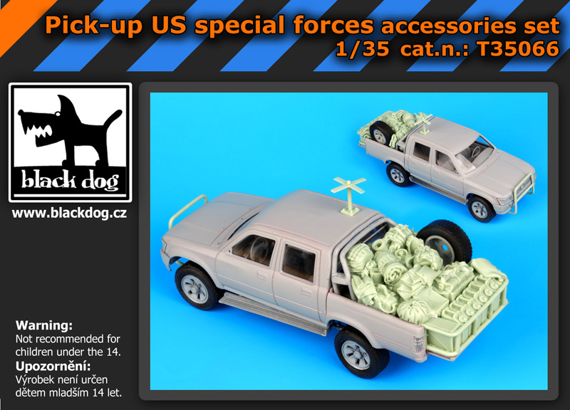 [사전 예약] T35066 1/35 Pick-up US special forces accessories set for Meng Models