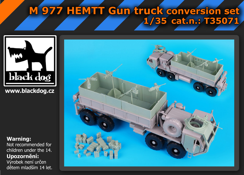 [사전 예약] T35071 1/35 M977 Hemtt Gun truck for Italeri