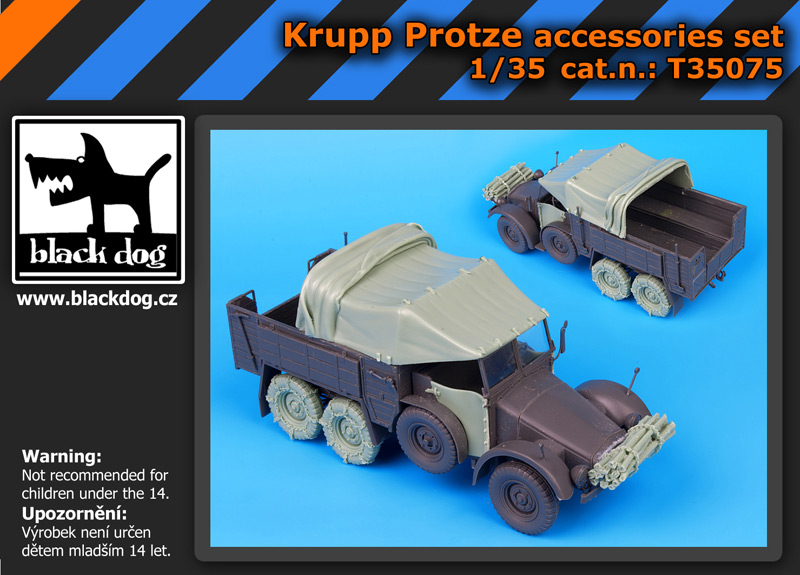 [사전 예약] T35075 1/35 Krupp Protze accessories set