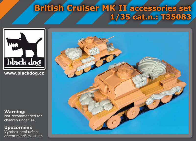 [사전 예약] T35083 1/35 British Cruiser Mk Ii accessories set for Bronco models