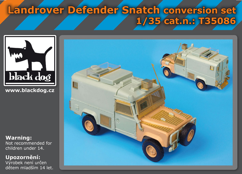 [사전 예약] T35086 1/35 Landrover Defender Snatch conversion set for Hobby Boss