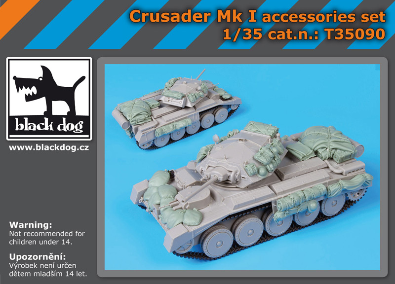 [사전 예약] T35090 1/35 Crusader Mk I accessories set for Italeri
