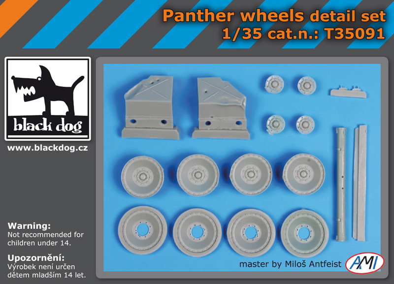[사전 예약] T35091 1/35 Panther wheels detail set