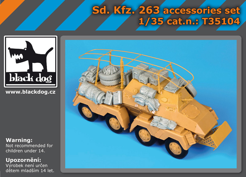 [사전 예약] T35104 1/35 Sd Kfz 263 accessories set for AFV