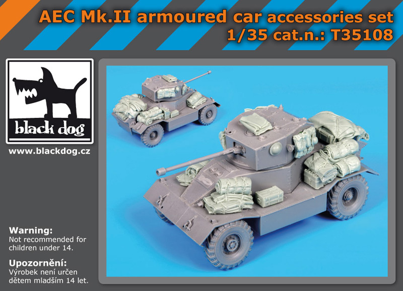 [사전 예약] T35108 1/35 AEC Mk II armoured car accessories set for Mini Art