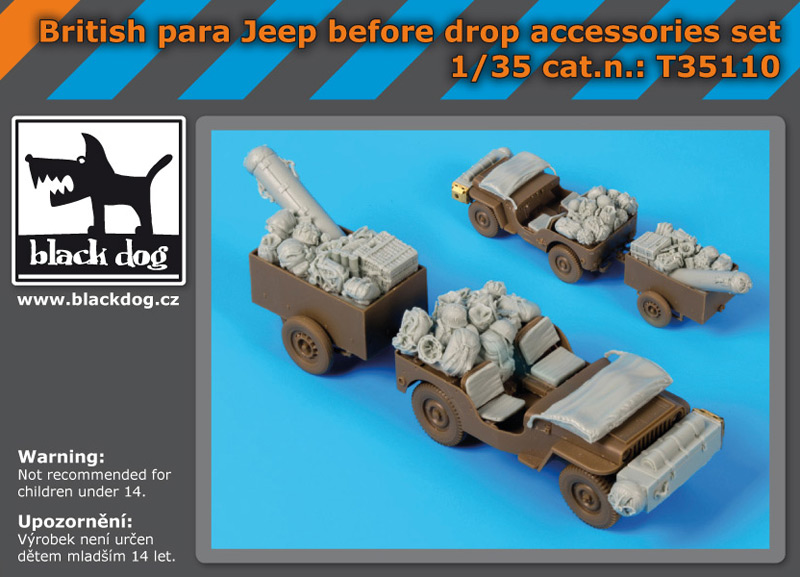 [사전 예약] T35110 1/35 British para Jeep before drop accessories set for Bronco