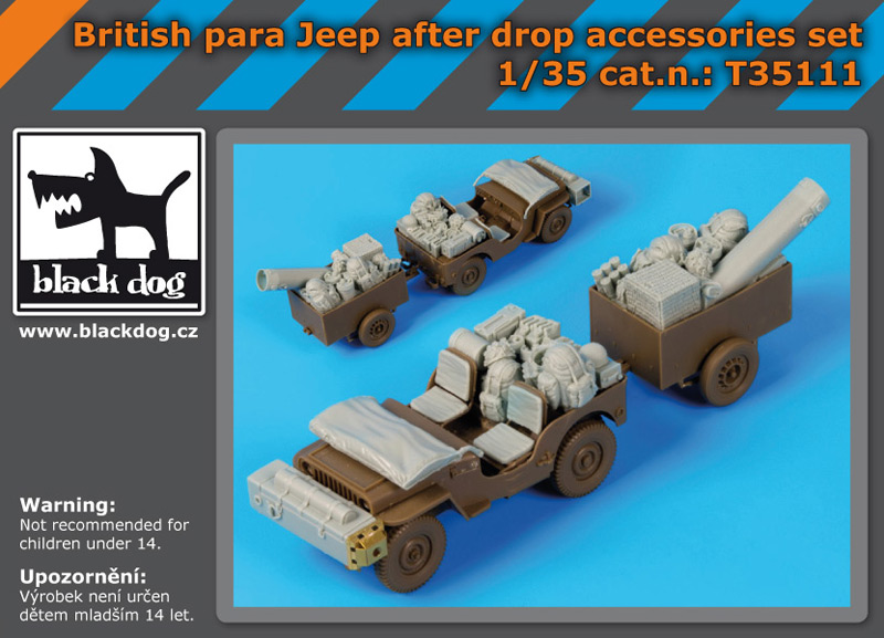 [사전 예약] T35111 1/35 British para Jeep after drop accessories set for Bronco