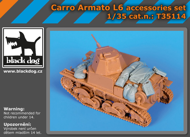 [사전 예약] T35114 1/35 Carro Armato L6 accessories set for Italeri
