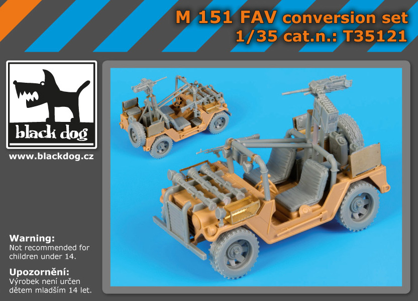 [사전 예약] T35121 1/35 M-151 FAV conversion set for Tamiya