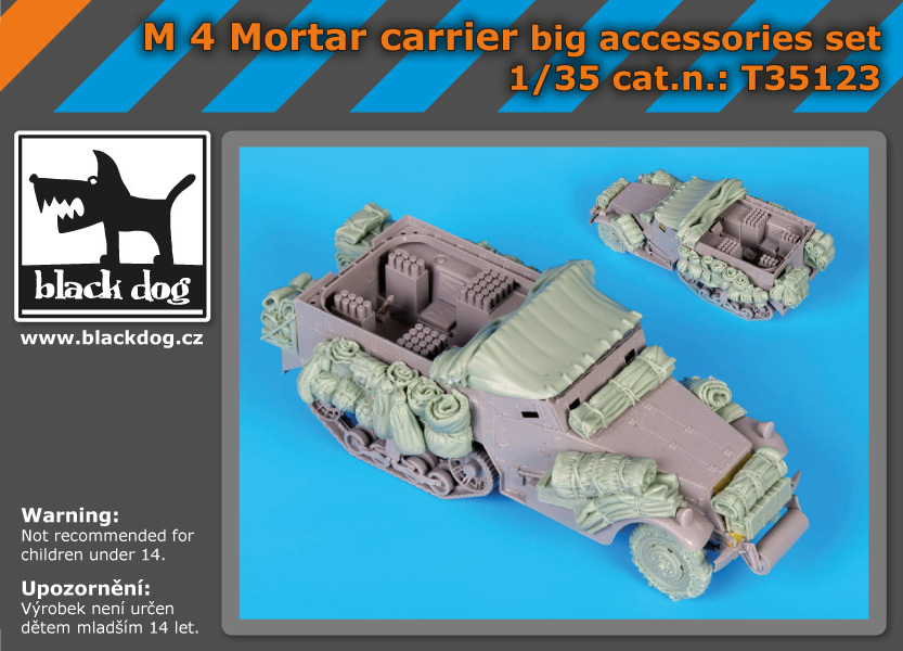 [사전 예약] T35123 1/35 M 4 mortar big accessories set for Dragon