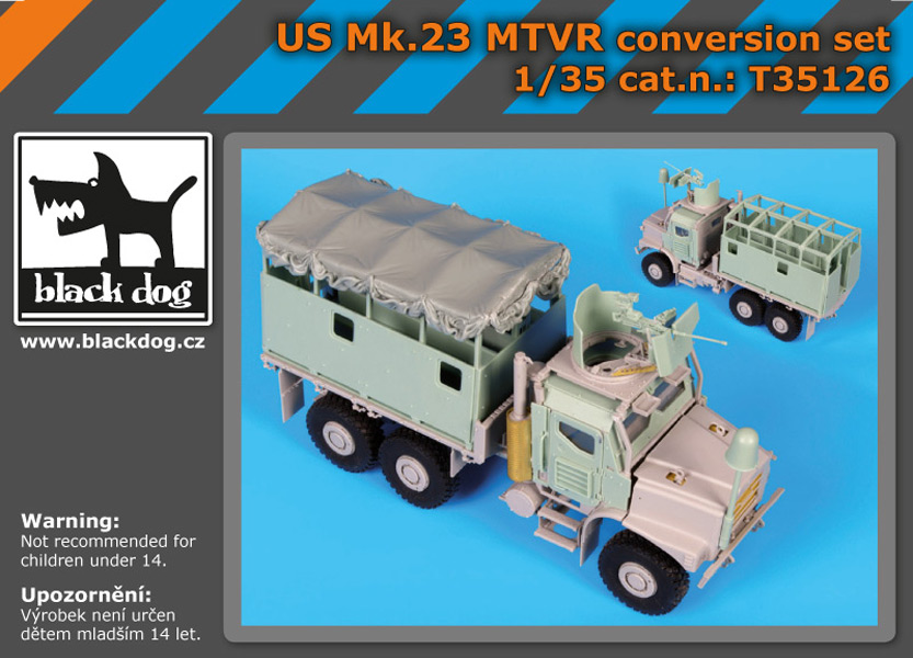 [사전 예약] T35126 1/35 US Mk.23 MTVR conversion set for Trumpeter