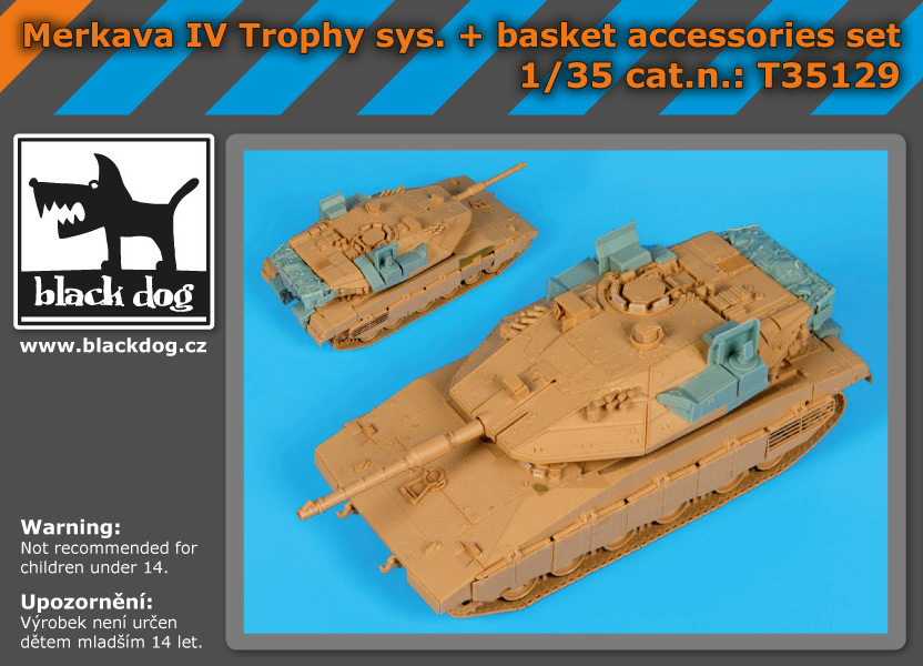 [사전 예약] T35129 1/35 Merkava IV Trophy systém +basket for Hobby Boss