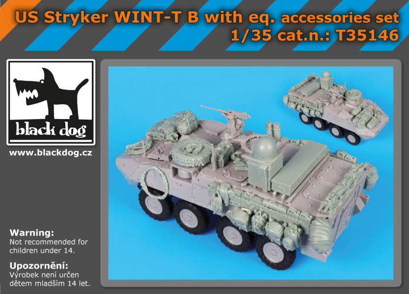[사전 예약] T35146 1/35 US Stryker WINT-T B with equip.accessories set for Trumpeter