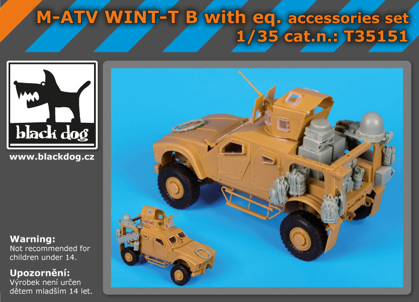 [사전 예약] T35151 1/35 M-ATV WINT-T B with equip.accessories set for Panda