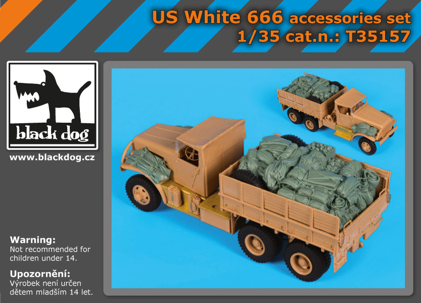 [사전 예약] T35157 1/35 US White 666 accessories set for Hobby Boss
