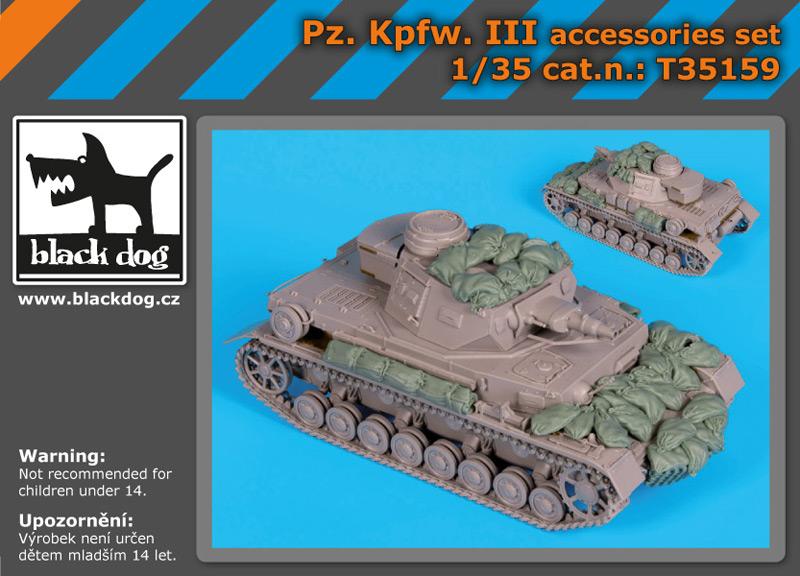 [사전 예약] T35159 1/35 Pz.Kpfw. III accessories set for Italeri