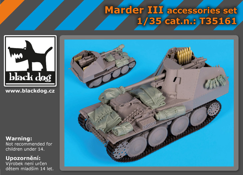 [사전 예약] T35161 1/35 Marder III accessories set for Dragon
