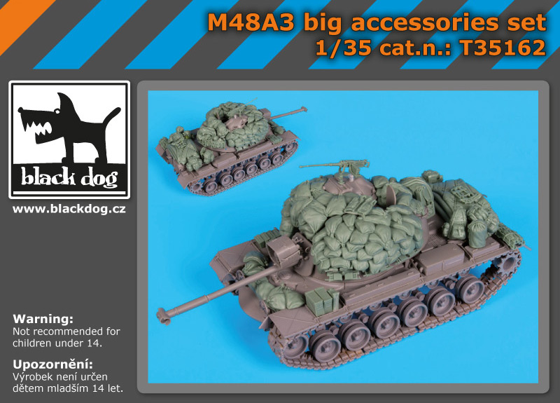 [사전 예약] T35162 1/35 M48A3 big accessories set for Dragon