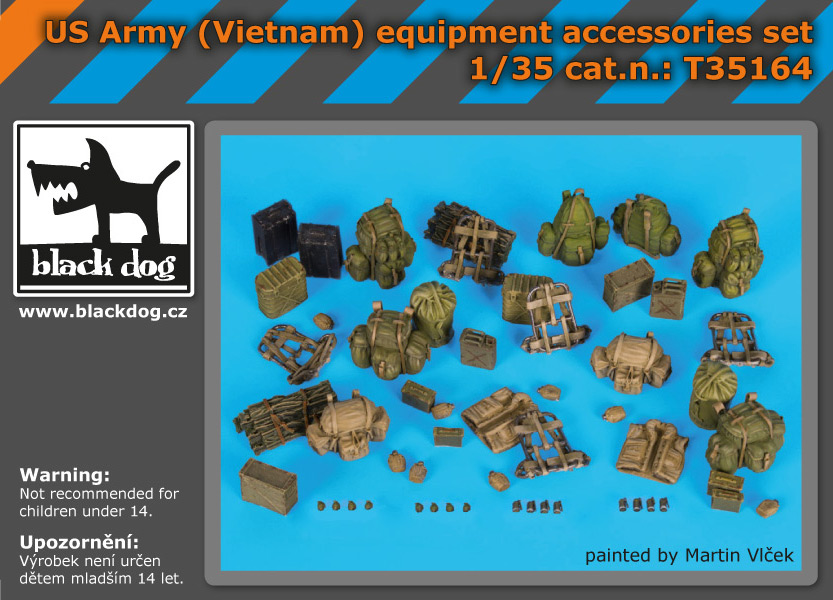 [사전 예약] T35164 1/35 US Army (Vietnam) equipment accessories set
