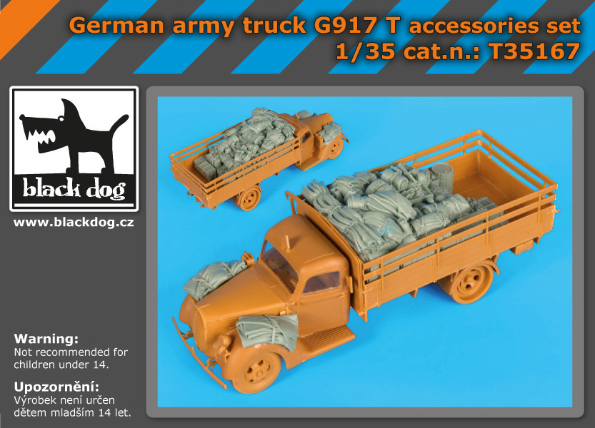 [사전 예약] T35167 1/35 German army truck G917 T accessories set for ICM