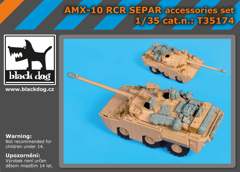 [사전 예약] T35174 1/35 AMX 10 RCR Separ accessories set for Tiger-Model