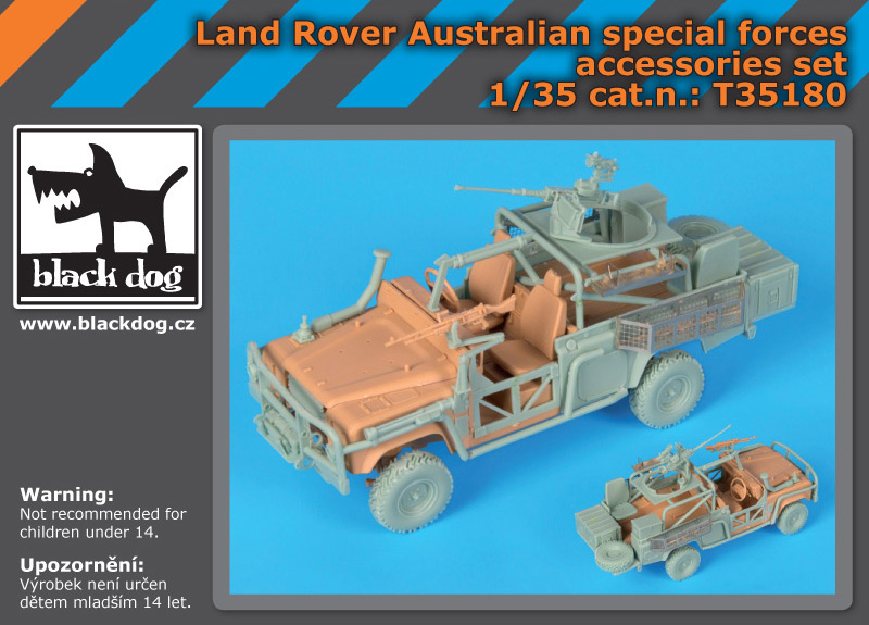 [사전 예약] T35180 1/35 Land Rover Australian spec.forces accessories set for Hobby Boss