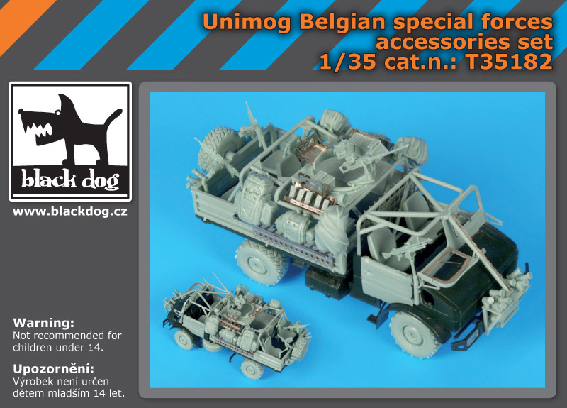 [사전 예약] T35182 1/35 Unimog Belgian spec. forces accessories set for Revell