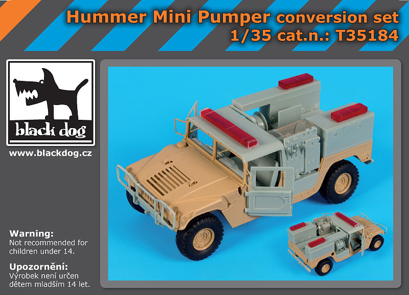 [사전 예약] T35184 1/35 Hummer mini pumper conversion set for Tamiya
