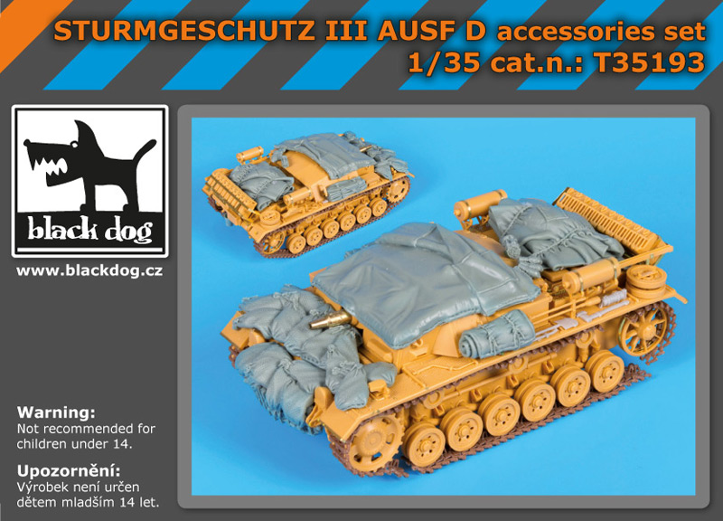 [사전 예약] T35193 1/35 Sturmgeschutz III AUSF D accessories set for Dragon