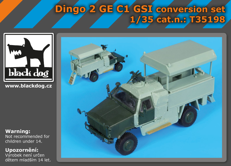 [사전 예약] T35198 1/35 Dingo 2 GE C1 GSI conversion set for Revell