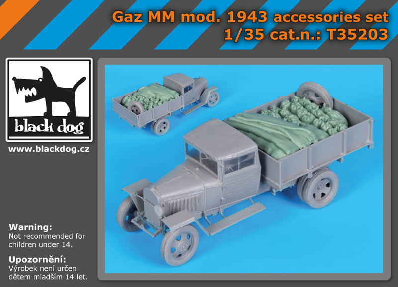 [사전 예약] T35203 1/35 GAZ MM mod.1943 accessories set for Mini Art