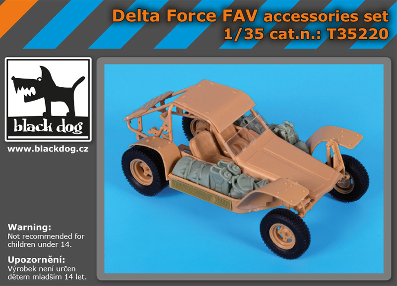 [사전 예약] T35220 1/35 Delta Force FAV accessories set for Hobby Boss