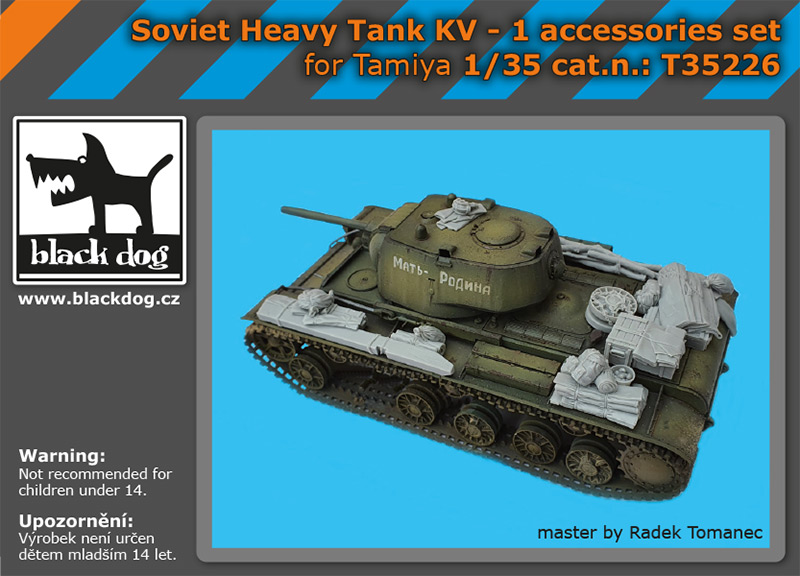 T35226 1/35 Soviet heavy tank Kv -1 accessories set for Tamiya