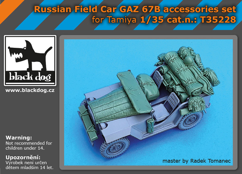 [사전 예약] T35228 1/35 Russian field car Gaz 67 B accessories set for Tamiya