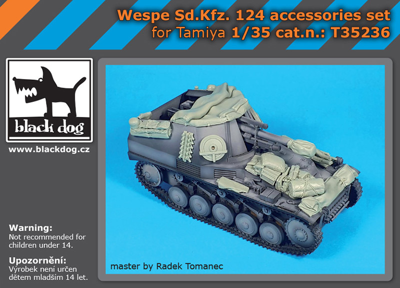 [사전 예약] T35236 1/35 Wespe Ssd.Kfz 124 accessories set for Tamiya