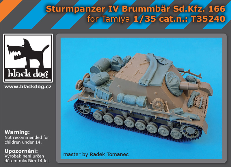 T35240 1/35 Sturmpanzer IV Brummbar Sd.Kfz 166 Accessories for Tamiya