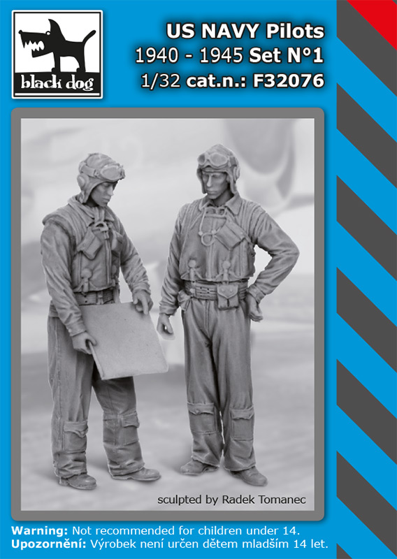 F32076 1/32 US NAVY pilots 1940-45 set N°1