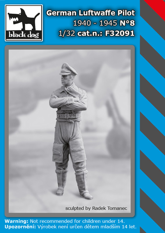 [사전 예약] F32091 1/32 WW II German Luftwaffe pilot N°8 1940-45