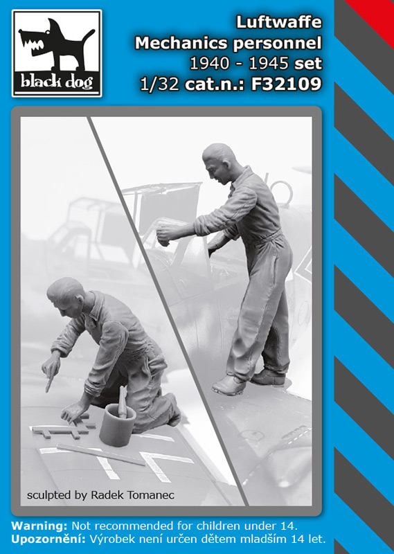 [사전 예약] F32109 1/32 Luftwaffe mechanics personnel 1940-45 set