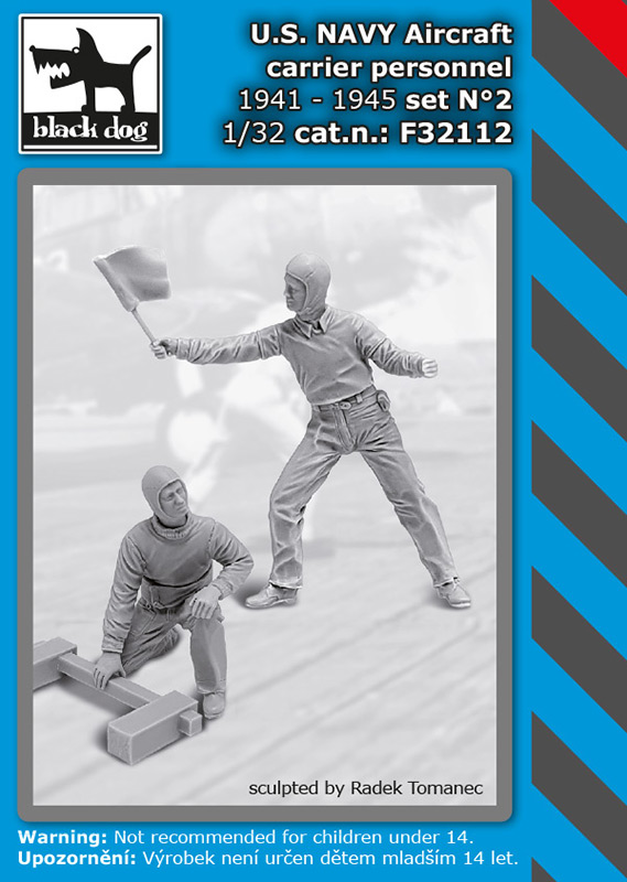 F32112 1/32 U.S. NAVY aircraft carrier personnel 1941-45 set No.2