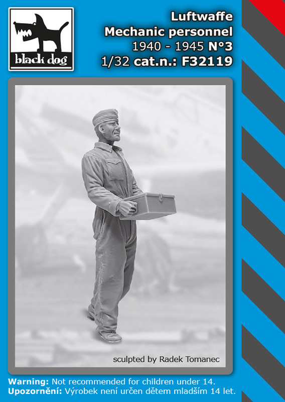 [사전 예약] F32119 1/32 Luftwaffe mechanic personnel N°3