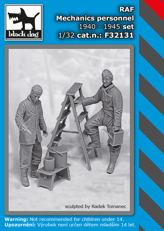 [사전 예약] F32131 1/32 RAF mechanics personnel 1940-45 set