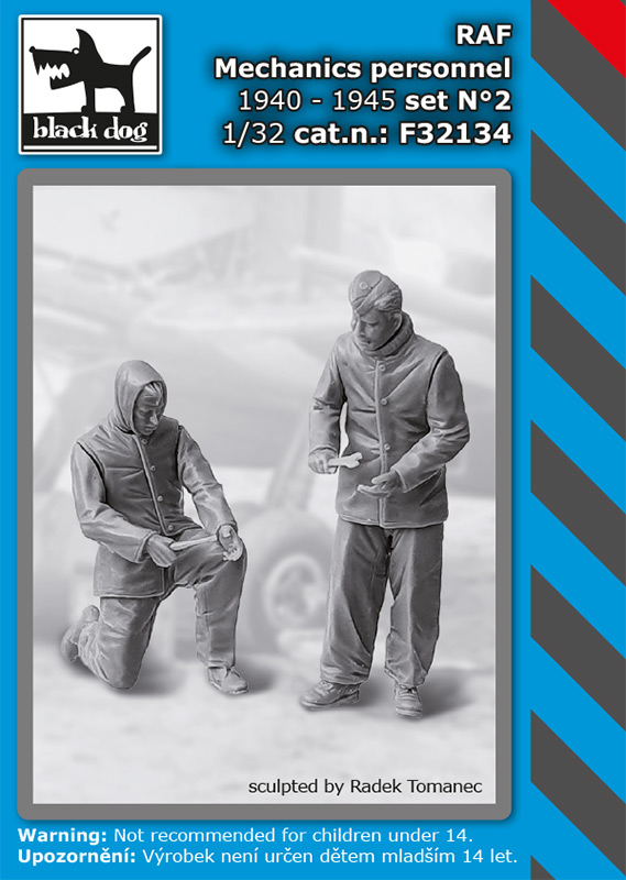 F32134 1/32 RAF mechanics personnel 1940-45 set